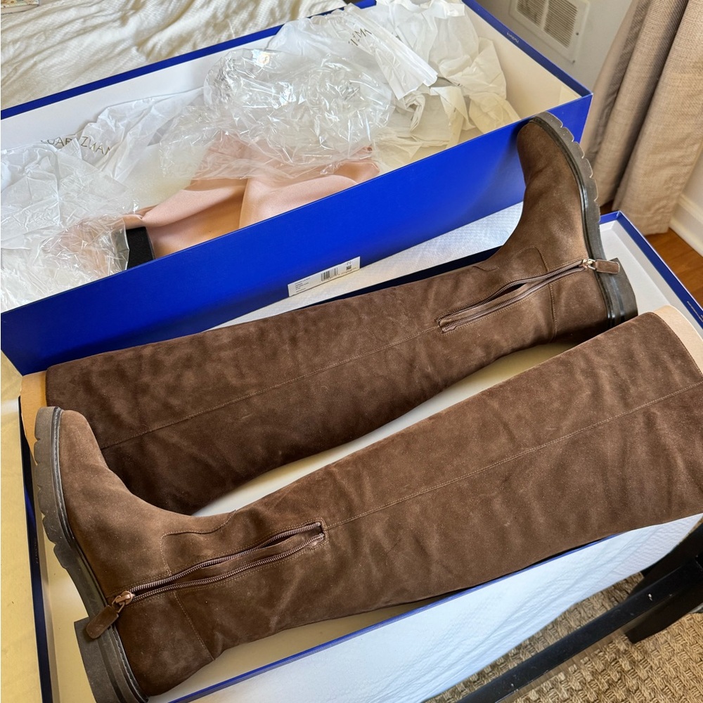 Stuart Weitzman Brown Over the Knee Boots